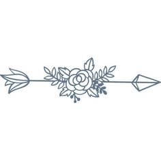 Download arrow with feathers | Silhouette design, Arrow silhouette, Pencil drawings of flowers