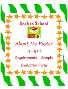 All About Me Self Introduction Essay 5 9 Outline Sample Rubric All About Me Poster 4 8th For Getting Acquainted Great Bulletin Board