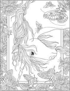 Welcome To Dover Publications Creative Haven Unicorns Coloring Book