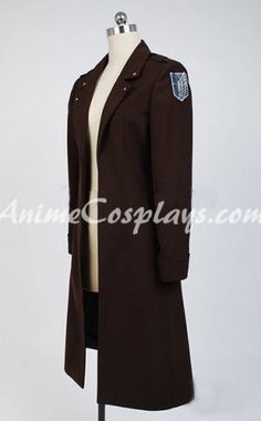 Anime Attack on Titan Cos Levi·Ackerman Dust Coat Wind Coat Cosplay Costume Tops