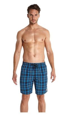 Speedo 18 Inch Check Swim Shorts