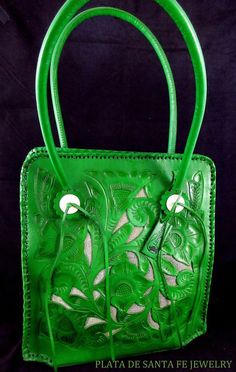 18 Best Tooled Leather Western Mexican Purses Images On Pinterest Mexican Well Designed Green Tooled Leather Cut Out Design Jute Hand Purse Tote