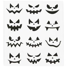 cool and fun black halloween themed assorted pumpkin face stickers for use on - Halloween Pumpkin Faces Ideas cool and fun black halloween themed assorted pumpkin face stickers for use on - Halloween Pumpkin Faces Ideas