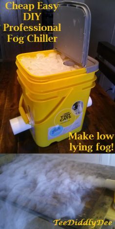 make spooky low lying halloween fog with an easy diy professional fog chiller