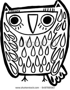 Owl Bird Flowers Embroidered Iron On Applique Patch 3/"H Wise