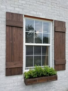 Farmhouse Board and batten Shutters ** ~ A perfect way to add curb ... Farmhouse Board and batten Shutters ** ~ A perfect way to add curb ...