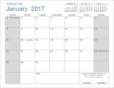 microsoft excel calendar 2015