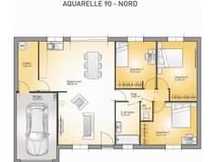 plan appartement 90m2 3 chambres