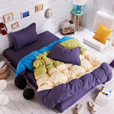 1pcs Polyester White Yellow Leaves Printed Bed Sheet Bedding Fitted Sheets Mattress Cover Bedspreads with Elastic Band Bedsheet,Fitted Sheet1,Pillowcase 2pcs