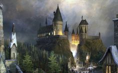 Harry Potter Behang fa08950b74d50f065e0c981c2b8b7f2d fantasy castle fantasy art - Harry Potter Behang