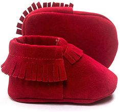 Voberry Baby Boy Girls Tassels Ankle High Leather Boots Crib Shoes