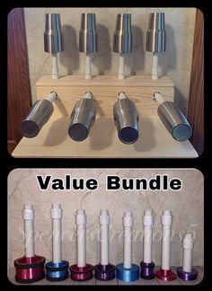 Black 8 Pieces Cup Turner Foam Tumbler Turner Foam Inserts Bottle Cup Turner Inserts Accessories 2.44//2.83//3.18//3.8 Inch Diameter for Tumblers Bottles Cups