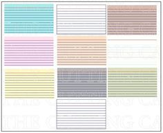 printable note cards 3x5