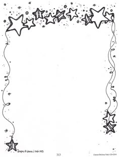 free printable star border