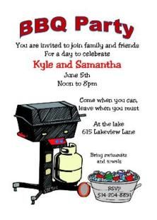 41 best barbeque party invitations images on pinterest invitations