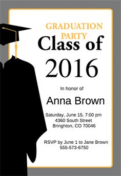 online graduation invitations free
