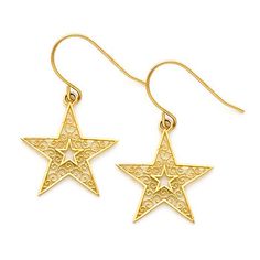 Mia Diamonds 14k Yellow Gold Satin and Polished Scalloped Edge Hoop Earrings