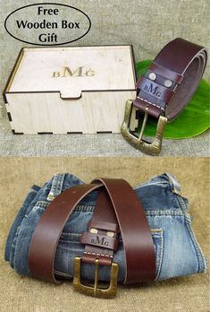 personalized leather belt for men groom gift from bride groomsmen