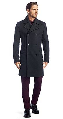 boss men's trench coat