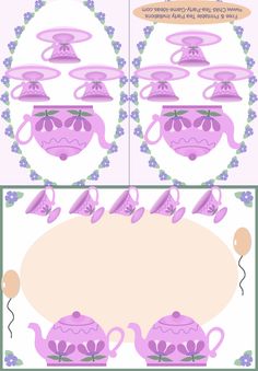 tea party free printables