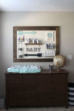 Pegboard Diaper Changing Station Pinterest Priorities Bebe And Adventure Awaits Nursery