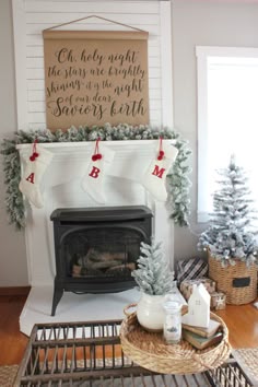 christmas decorations farmhouse mantel modern mantels holiday decor country decorating simple winter display crafts discover