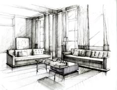 52 Best Design Drawings Images On Pinterest Pen And Ink Drawing 2 Practice By Wenyu Zhou Interior Sketch Design
