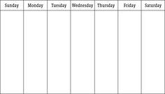 blank weekly calendars printable calendar template printable downloadable weekly calendars