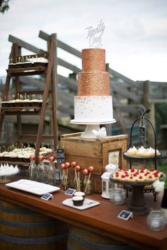 Rustic Gold Bronze Birthday Party Rustic Gold Bronze Birthday Party