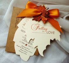 Fall Wedding Invitations Best Photos Autumn Leaves And Falling In Love Hand Cut Autumn Leaf Wedding Invitation Sample Can Order With A Plum