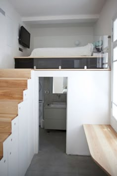 Small Apartment Bedrooms, Bright Apartment, Small Apartments, Small Spaces, Studio Apartments, Apartment Bathroom, Apartment Loft, Apartment Interior