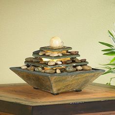 Pyramid Feng Shui Ball Lighted Table Fountain Home Pinterest Pyramid Feng Shui Ball Lighted Table Fountain See More Four Tiers Copper And Slate 9 High