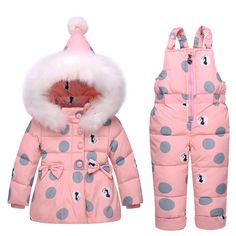 Carlos Foushee Baby-Boys-Girls Fur Winter Warm Coat Jacket Cute Thick Romper Jumpsuit