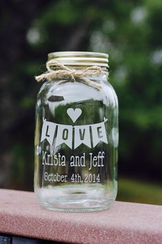 30 Best Mason Jars Wedding Images On Pinterest Etched 3 Mason Jars Sand Ceremony Unity By Etchedexpressions