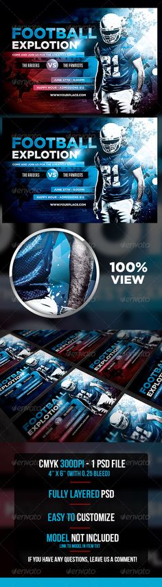 Playoff Game Day Football Flyer Template Flyer template, Event - football flyer template Playoff Game Day Football Flyer Template Flyer template, Event - football flyer template
