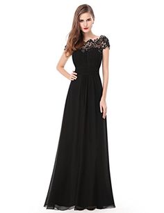 Babyonline Womens Sleeveless Lace Neckline Ruched Bust Evening Gown Bridesmaid Dress Babyonline Womens Sleeveless Lace Neckline Ruched Bust Evening Gown Bridesmaid Dress