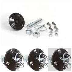 Daystar Single Universal Hood Pin Kit w// Polyurethane Isolator fits 2//4WD Black