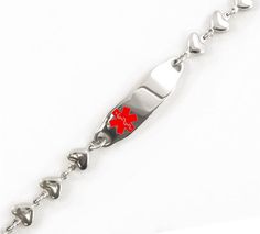 Pre-Engraved /& Customized Taking Warfarin Charm Medical Bracelet Red My Identity Doctor Red Millefiori Glass