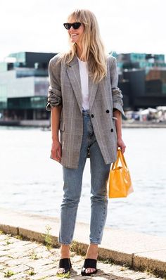 50 Best Plaid Blazer & Coat Outfit Ideas | outfits, plaid blazer ...