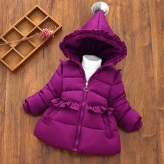 scaling Children Clothes/♥ Kids Baby Girl Boys Winter Hooded Coat Cloak Jacket Thick Warm Outerwear Clothes