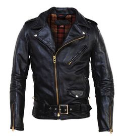 Da Uomo Brando Rosso /& Nero Giacca Biker in Pelle di Pecora Moto Top Cafe Racer