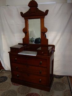 349 Best Eastlake And Victorian Furniture Images On Pinterest In Antique Victorian Dresser With Mirror Photo 2 Eastlake Walnut Drop Center Marble Top