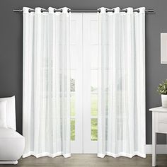 navy abby sheer voile curtain panel - set of twochic home navy abby sheer voile curtain panel - set of twochic home