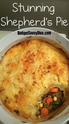 This is one recipe you must make. Simple and Amazing. Ground Beef, Casserole Recipes, Cottage Pie, Main Dish Recipes, Beef Dishes