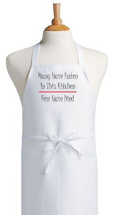 White Kitchen Apron our novelty kitchen aprons are perfect for men or women White Kitchen Apron our novelty kitchen aprons are perfect for men or women