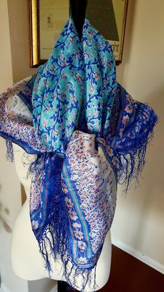 Ethnic Aztec Secret Tribe Pattern Cashmere Feel Scarves with Tassels for Men Women