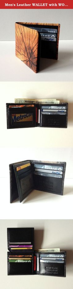 Mens Bifold Exotic Wallet Picture New York Skyline with printed gift box.