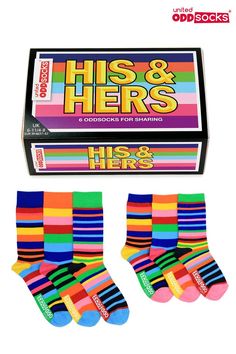 United Oddsocks Mojitoes Set of 6 Oddly Mis Matched Ladies UK 4-8 Fun Socks