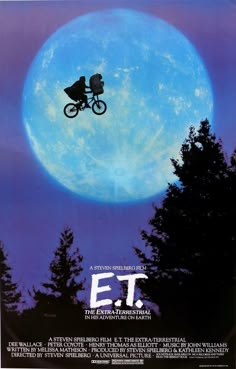 E.T. Old Film Posters, Musicals, Et The Extra Terrestrial, E.t Movie, Et Movie Poster, Old Movie Posters