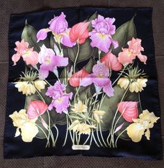 FIORI di magnolia Donna Sciarpa Floreale Vintage Grande Scialle pareo Wrap